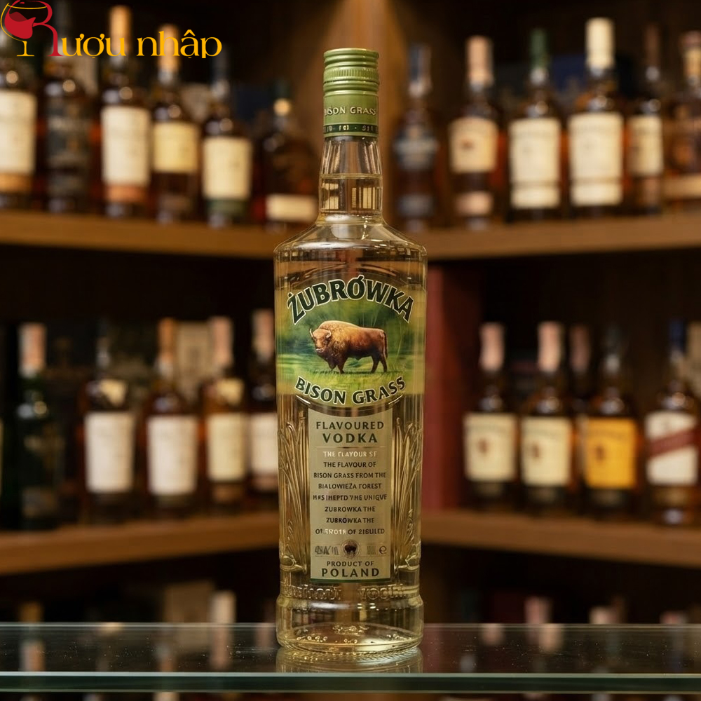 Vodka Zubrowka Bison Grass 1 Lít