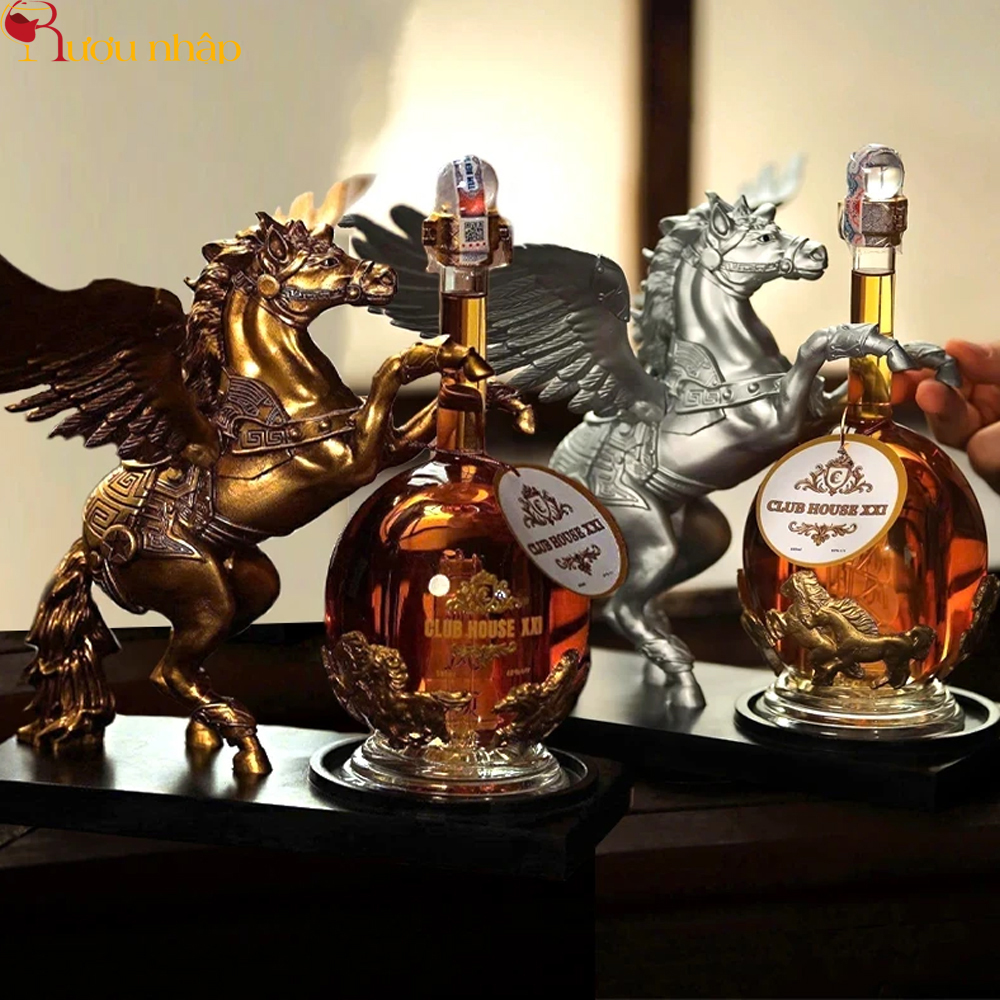 Rượu Linh Vật Ngựa Thần Pegasus Clup House XXI - Ngựa Cánh