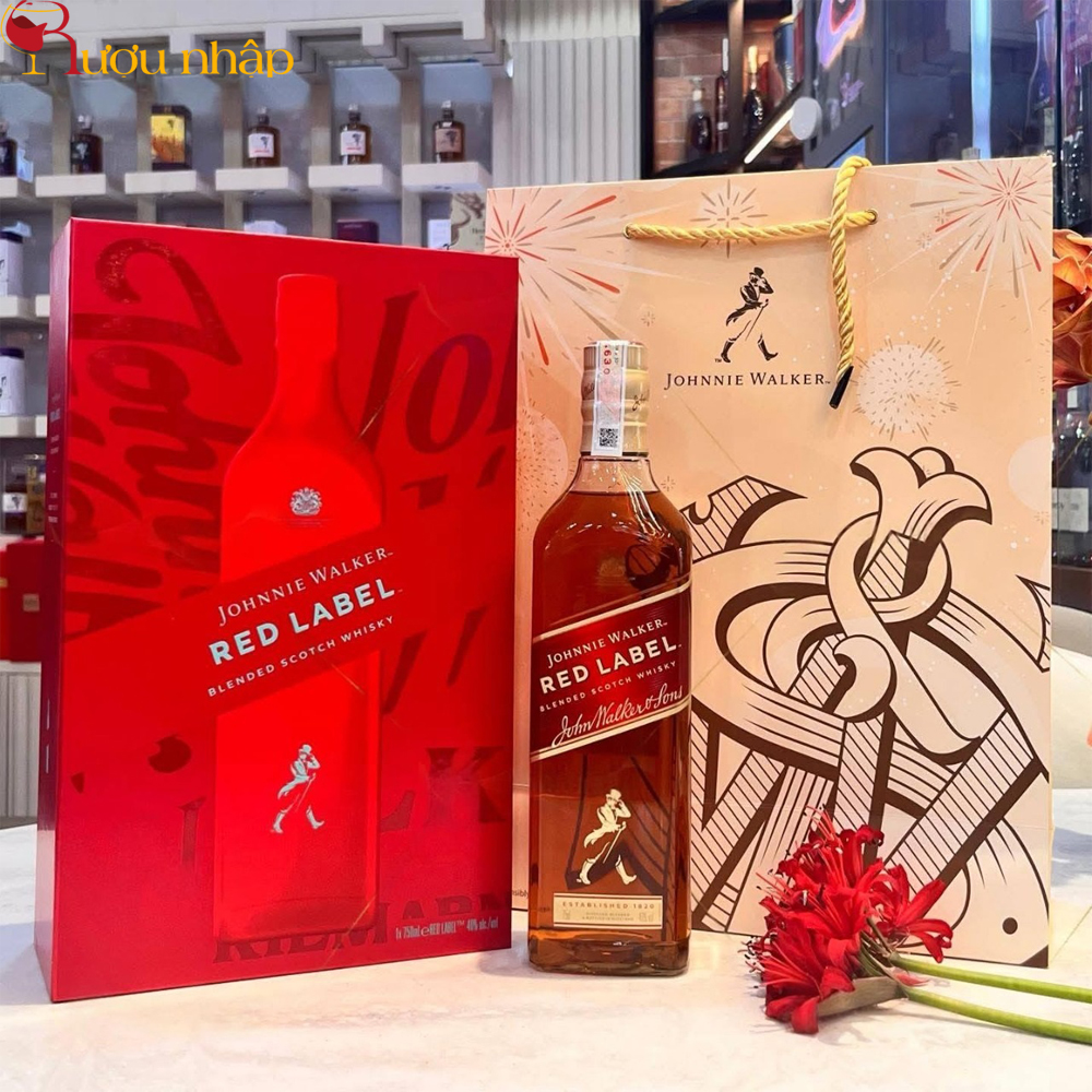 Johnnie Walker Red Label – Hộp quà Tết 2026 Chính Hãng