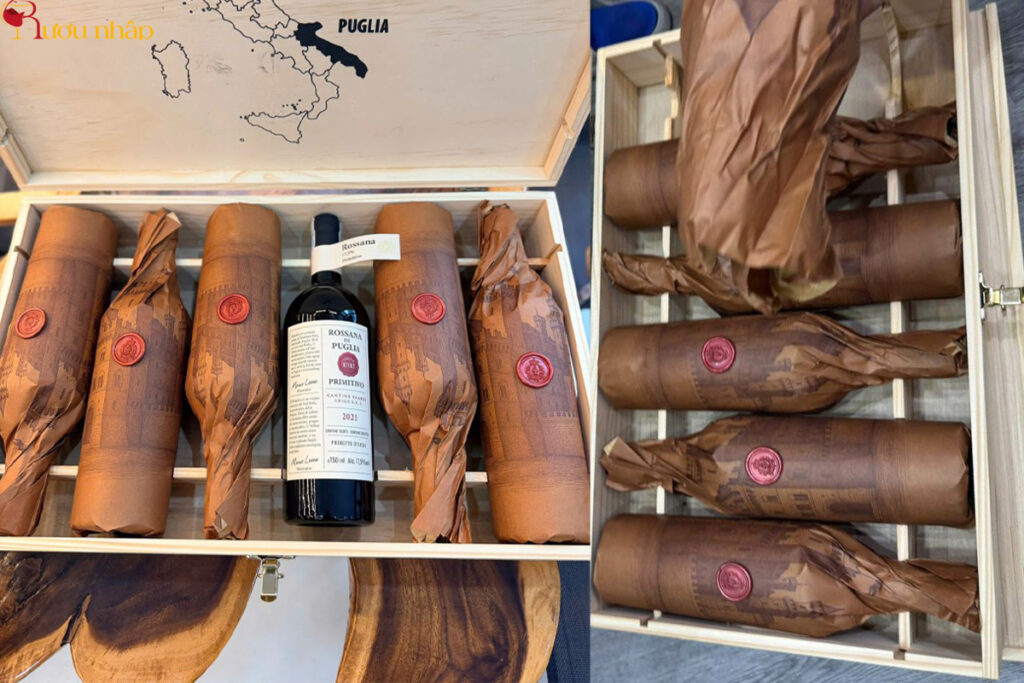 Rượu vang Ý Rossana Di Puglia Primitivo Rượu Vang Ý Rossana Di Puglia Primitivo - Mua 5 tặng 1 chai