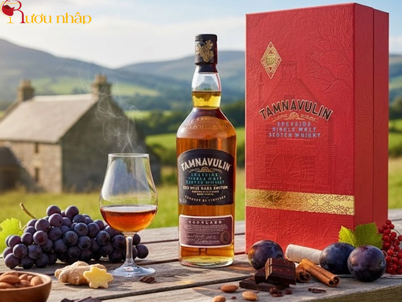 Rượu Whisky Tamnavulin Red Wine Cask Hộp Quà Tết 2026