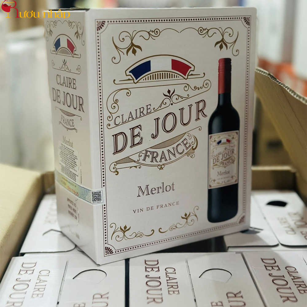 Rượu vang bịch Claire De Jour Merlot