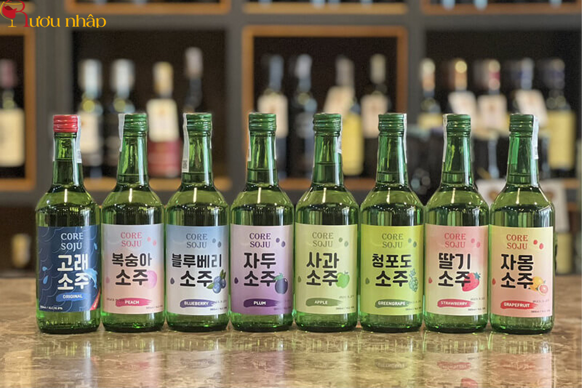 Các loại rượu Soju phổ biến