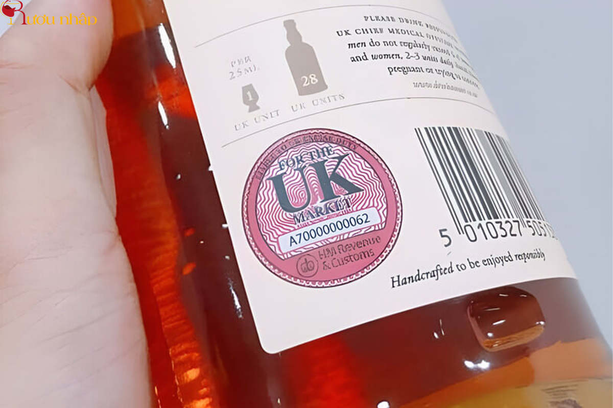 Các thông số kỹ thuật trên tem UK