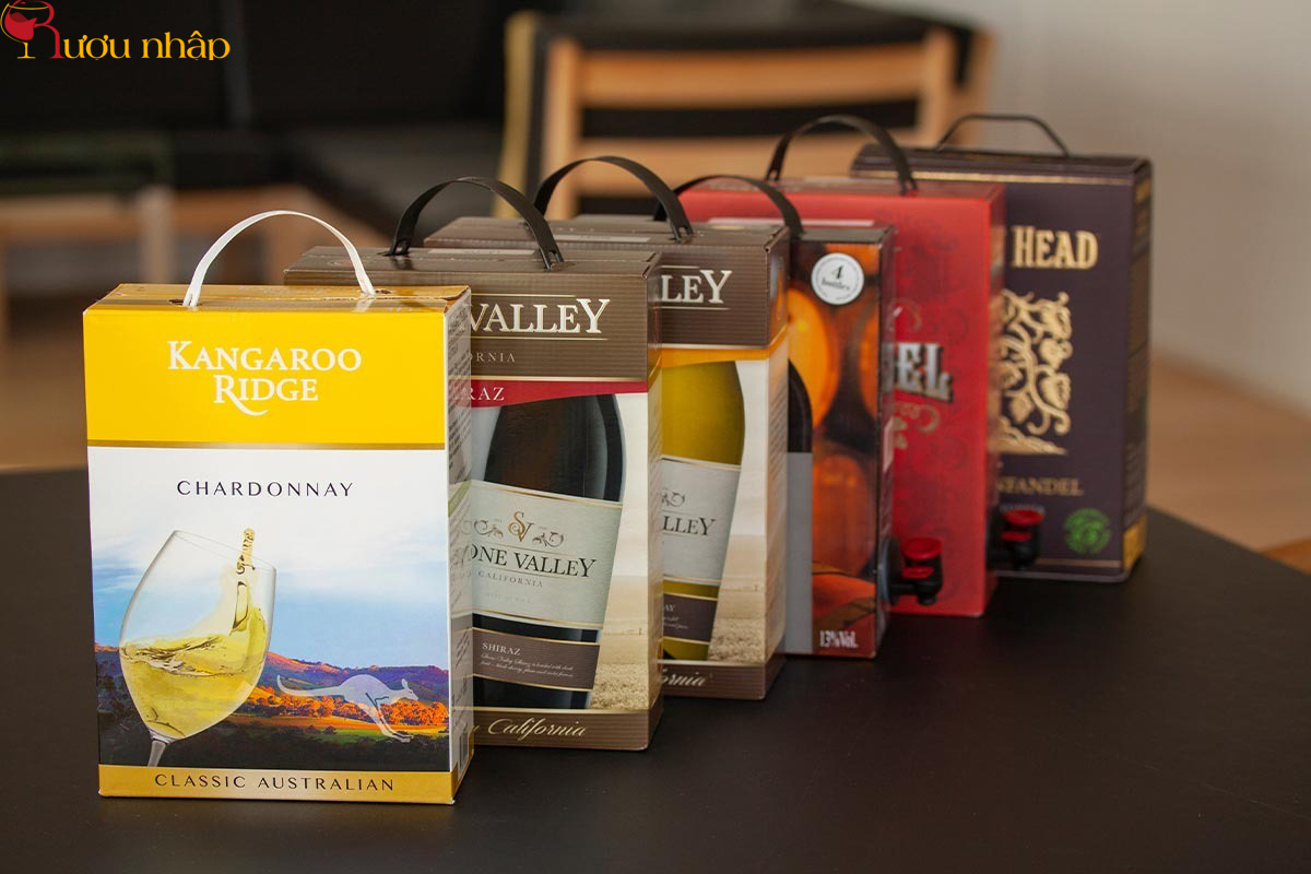 Dung tích và phân loại vang bịch phổ biến