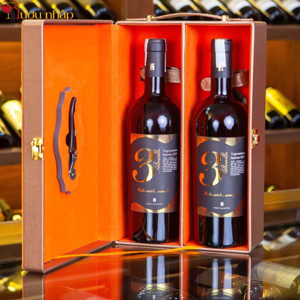 Vang Ý Alberello 3 Negroamaro Salento IGP Hảo Hạng
