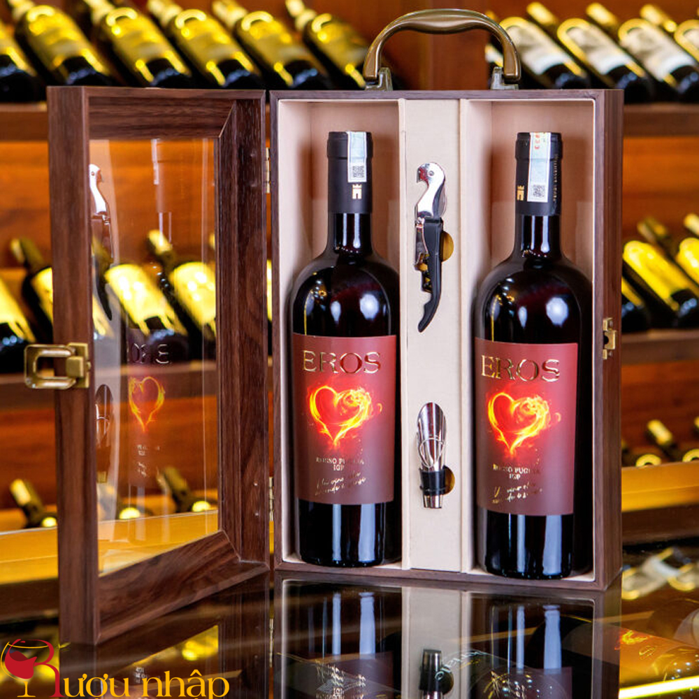 Vang Ý Eros Rosso Puglia IGP Chính Hãng