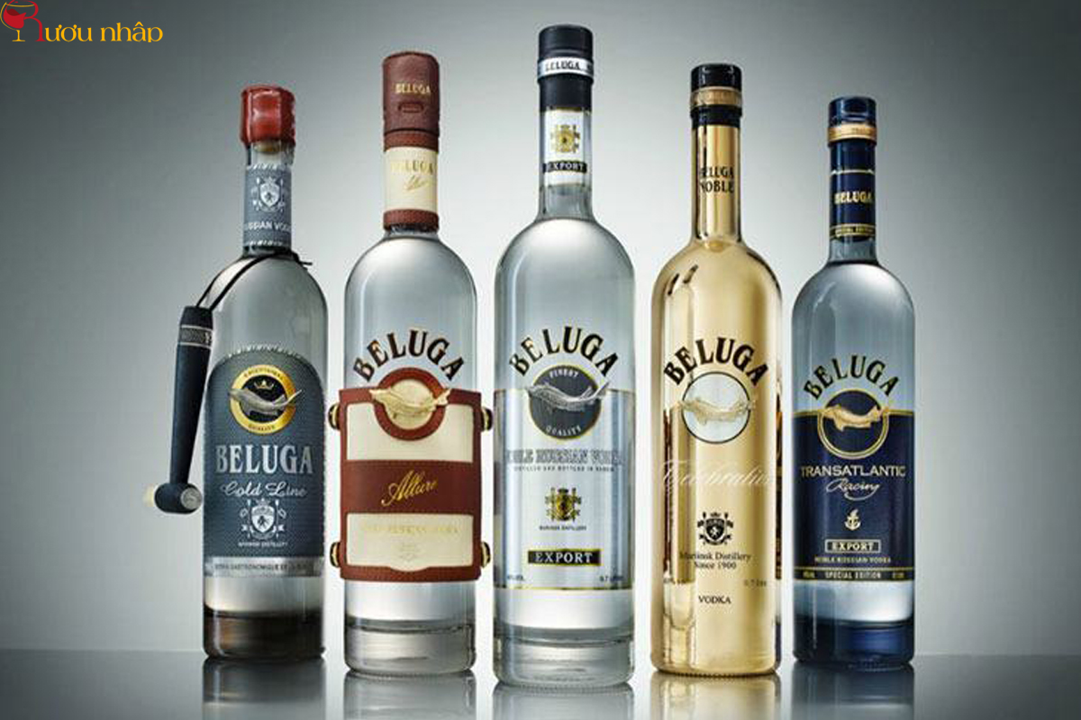 Rượu Beluga Vodka - thương hiệu rượu Vodka nổi tiếng