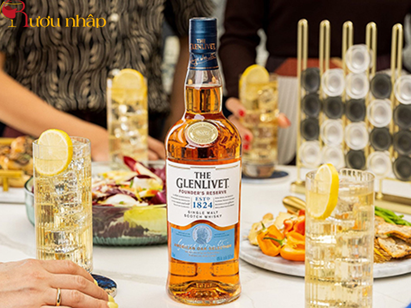 Rượu whisky Scotland Glenlivet Founder's Reserve single malt