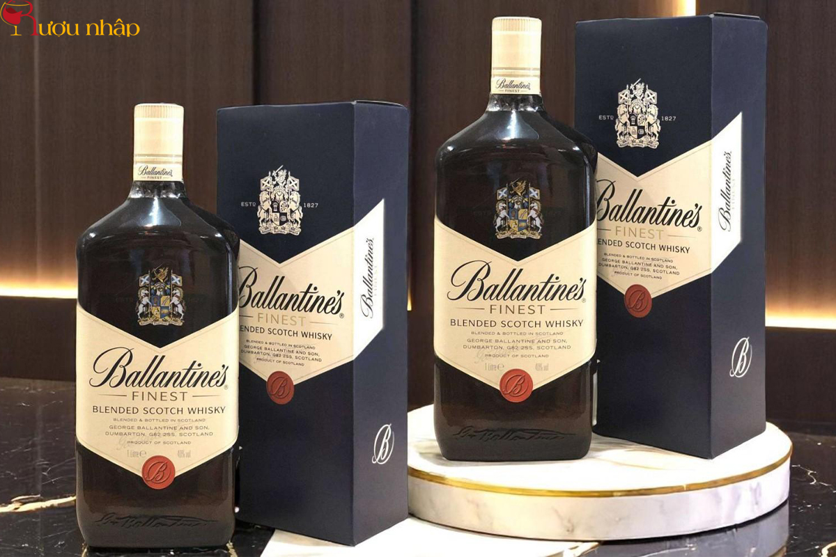 Ballantine's Finest 1L (1000ml) 40% Cao Cấp, Chính Hãng