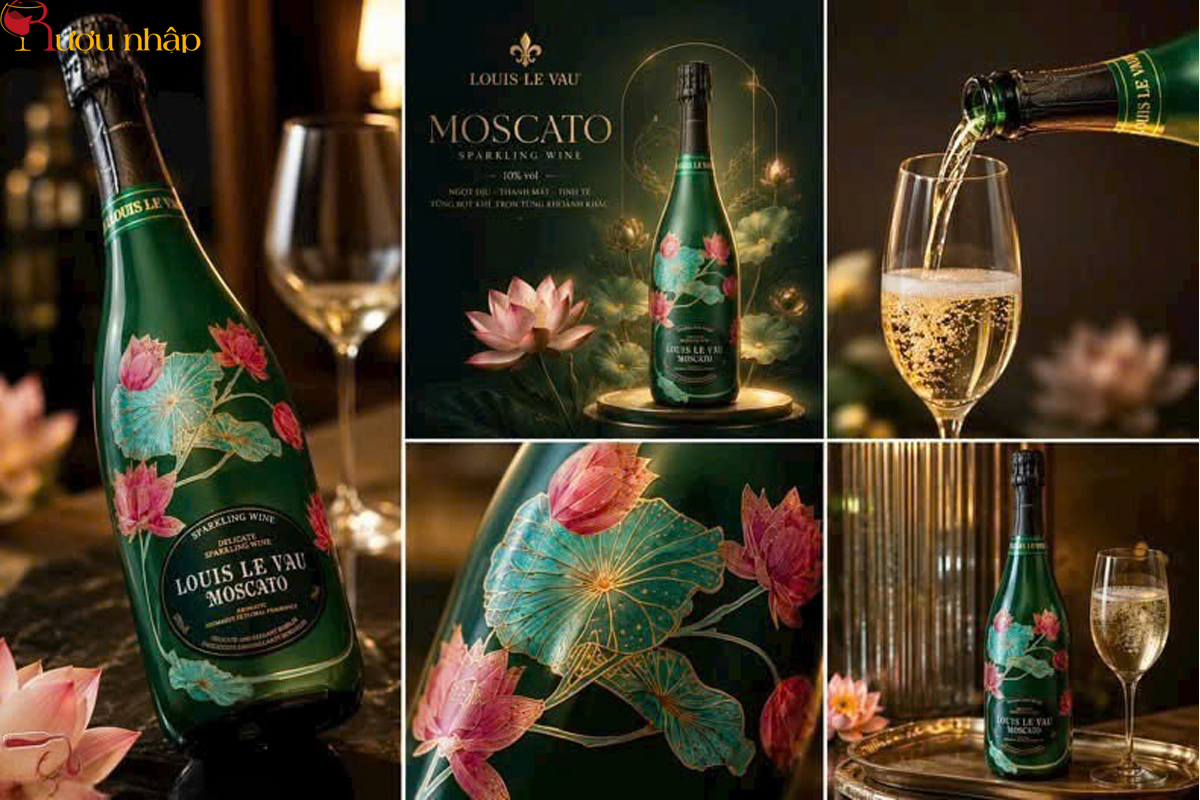 Louis Le Vau Moscato Sparkling Chính Hãng