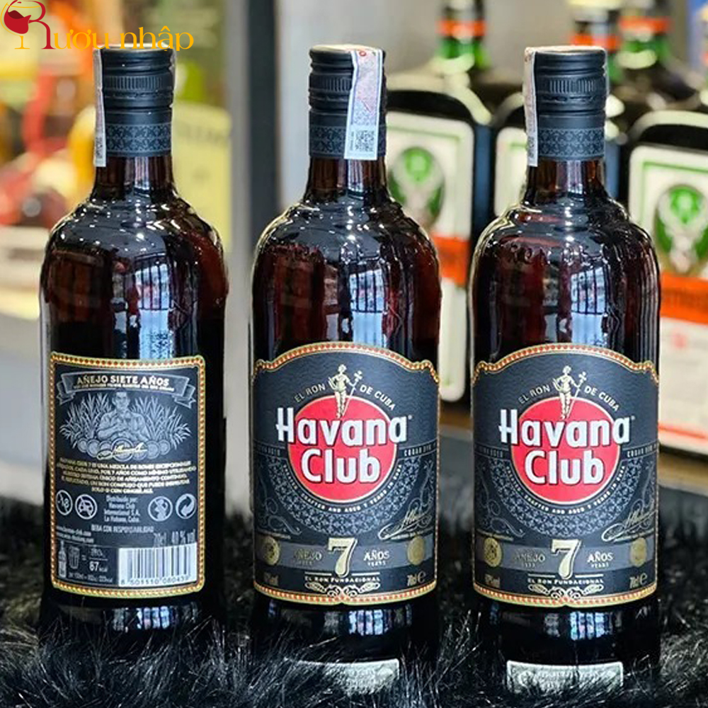 Rượu Havana Club 7 Hương vị Rum Cuba Cổ Điển Đậm Đà