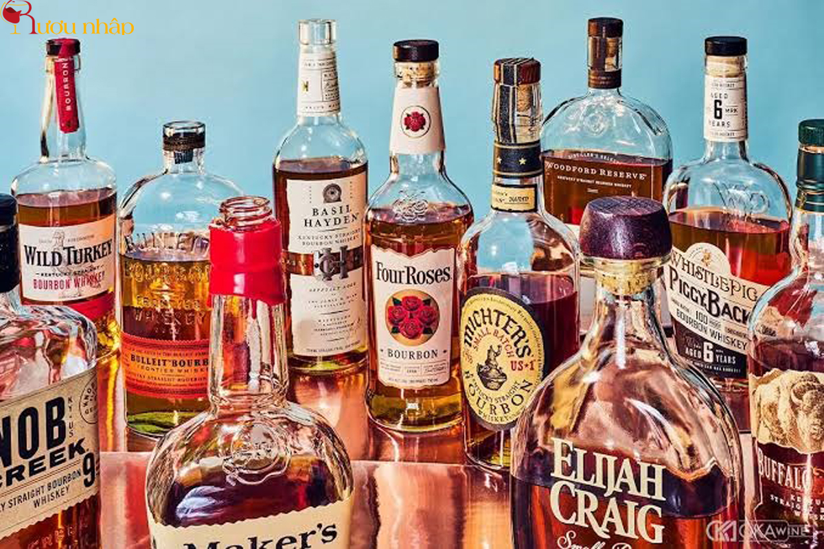 Các loại rượu Bourbon Whiskey phổ biến hiện nay