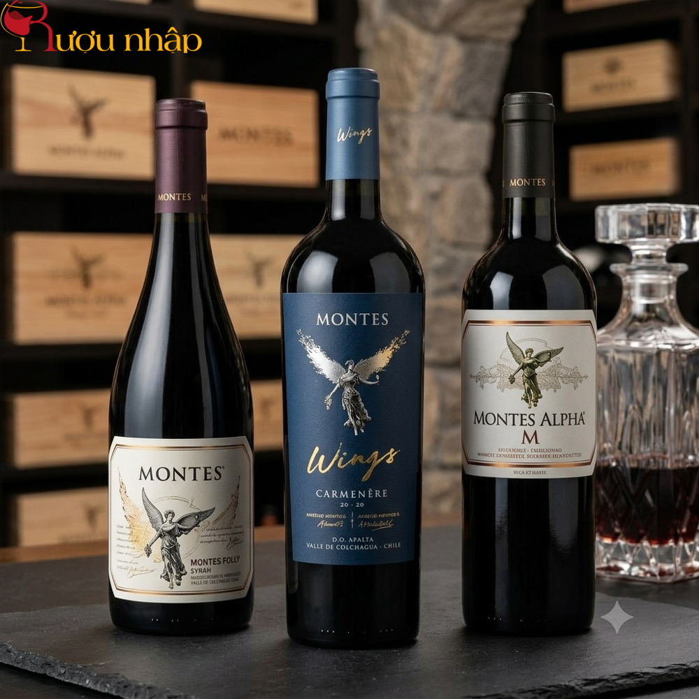 Rượu Vang Đỏ Chile Montes Wings Carmenère