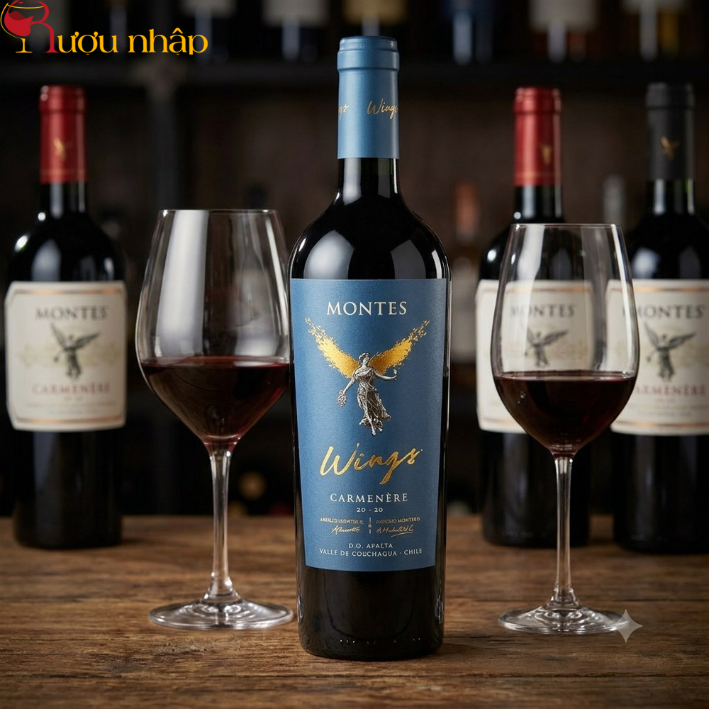 Rượu vang Chile Montes Wings Carmenere