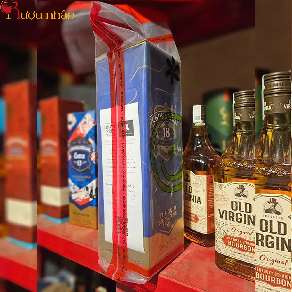 Rượu Chivas 18 Năm 1 Lít Xách Tay Mẫu Mới Bill