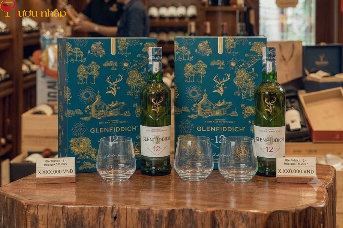 Glenfiddich 12 Hộp quà Tết Đinh Mùi 2027