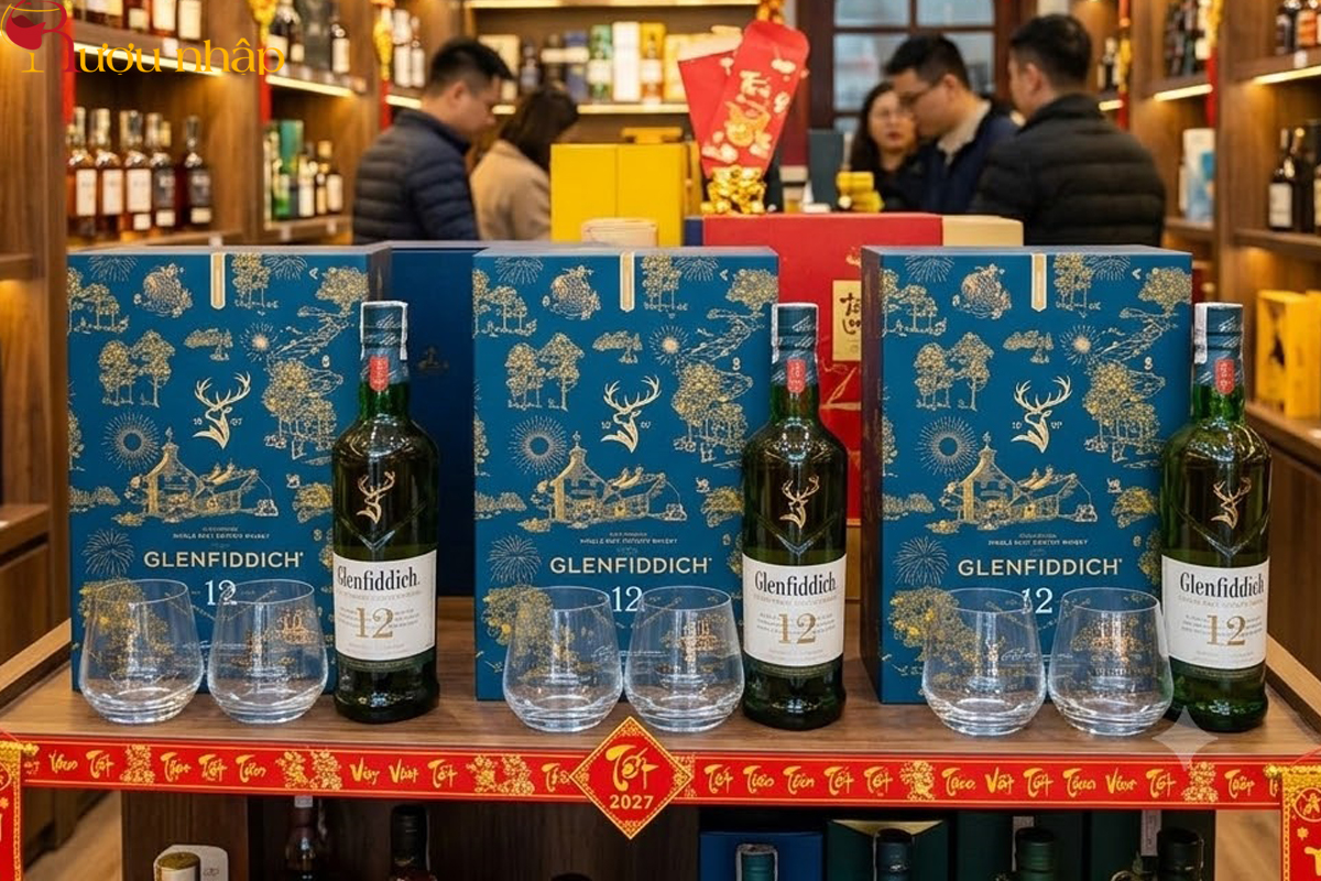 Glenfiddich 12 năm - Hộp quà Tết Đinh Mùi 2027