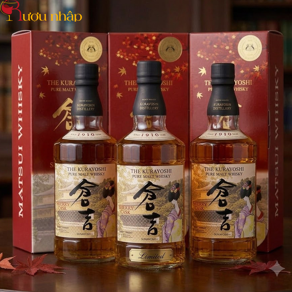 Matsui The Kurayoshi Pure Malt Whisky Sherry Cask Limited Chính Hãng