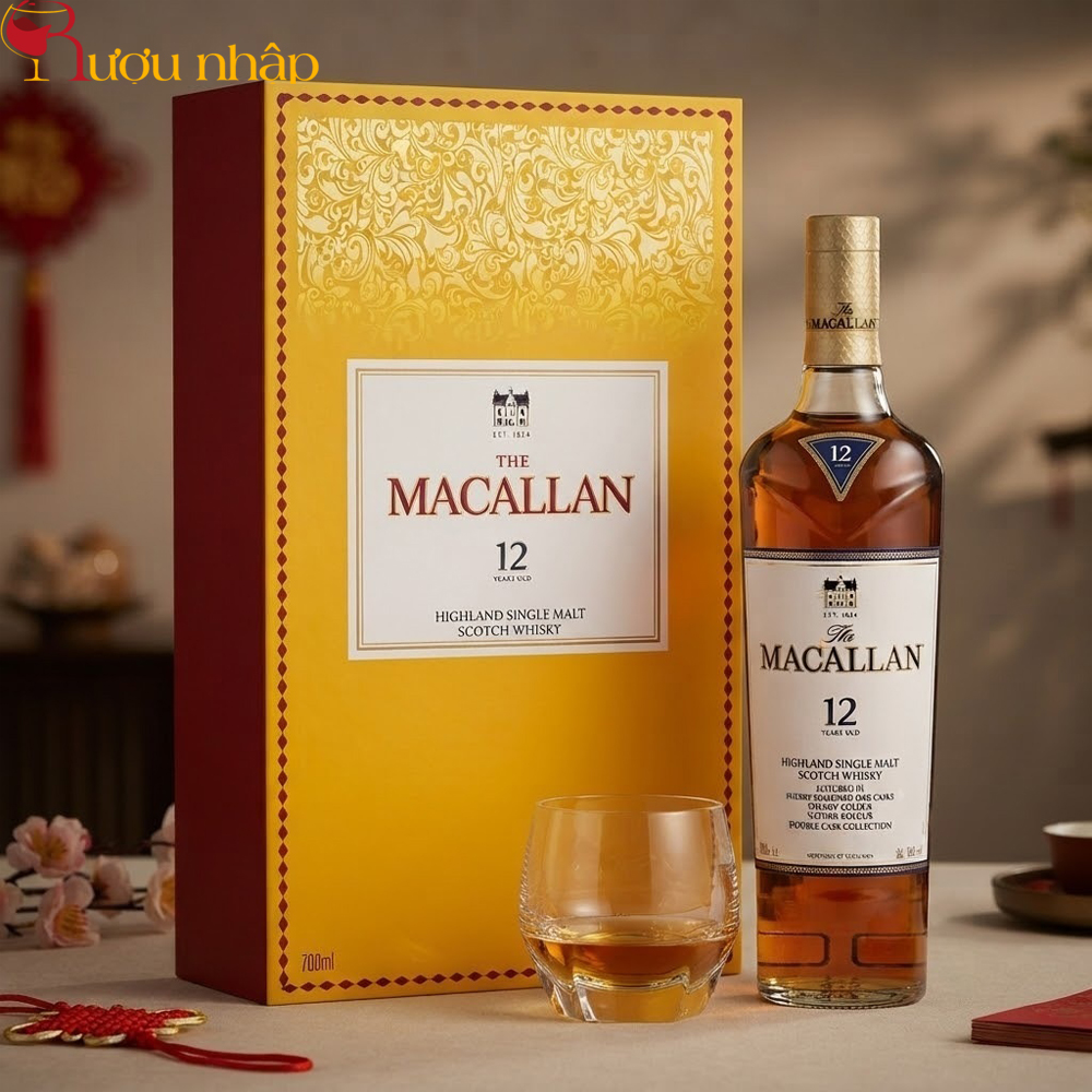 Rượu Macallan 12 năm Double Cask - Hộp quà Tết 2027