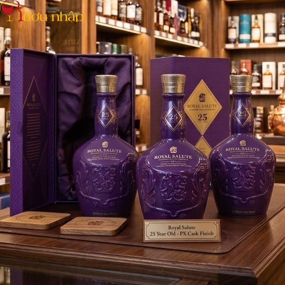Rượu Royal Salute 25 năm - PX Cask Finish Chính Hãng