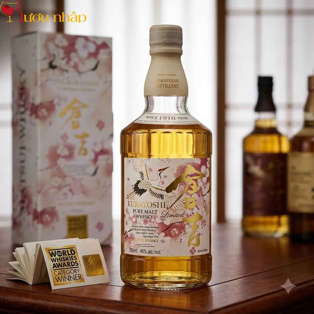 Rượu The Kurayoshi Pure Malt Whisky Limited Chính Hãng