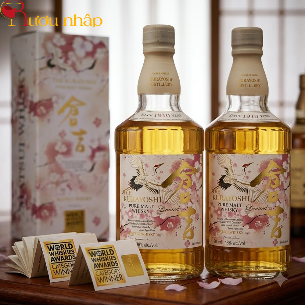 Rượu The Kurayoshi Pure Malt Whisky Limited Matsui Whisky