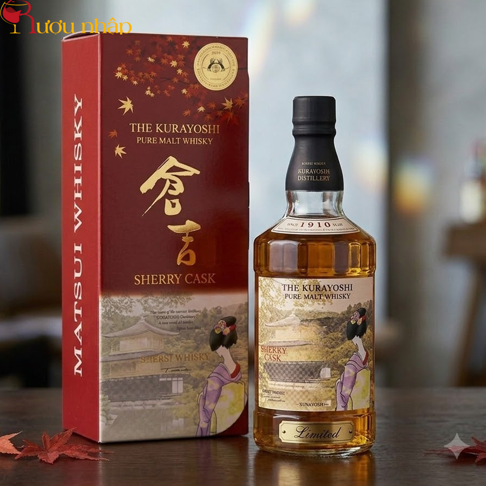 Rượu The Kurayoshi Sherry Cask Limited Chính Hãng