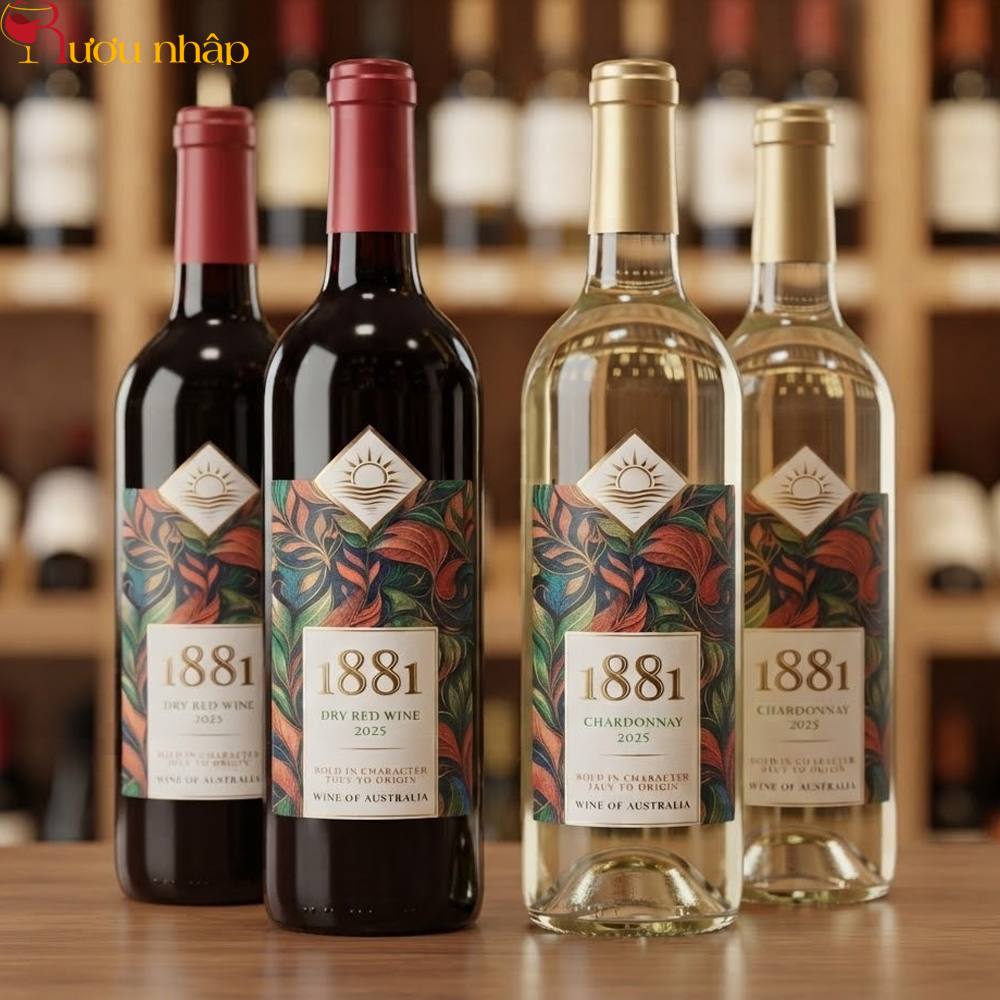 Rượu Vang Úc 1881 Dry Red Wine